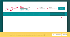 Desktop Screenshot of foerst-elektro.de